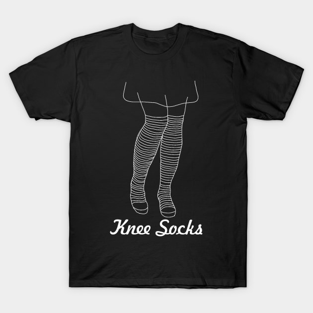 Knee Socks T-Shirt by felpogarrido